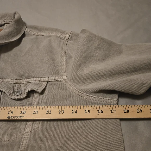 Levi’s Men’s XXL Gray Denim Trucker Jacket Cotton Stretch Classic Jean Coat - Picture 5 of 8
